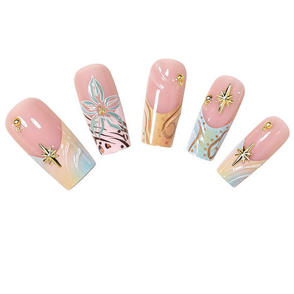 Elegantes Press-On Nagelkunst-Set Brehn
