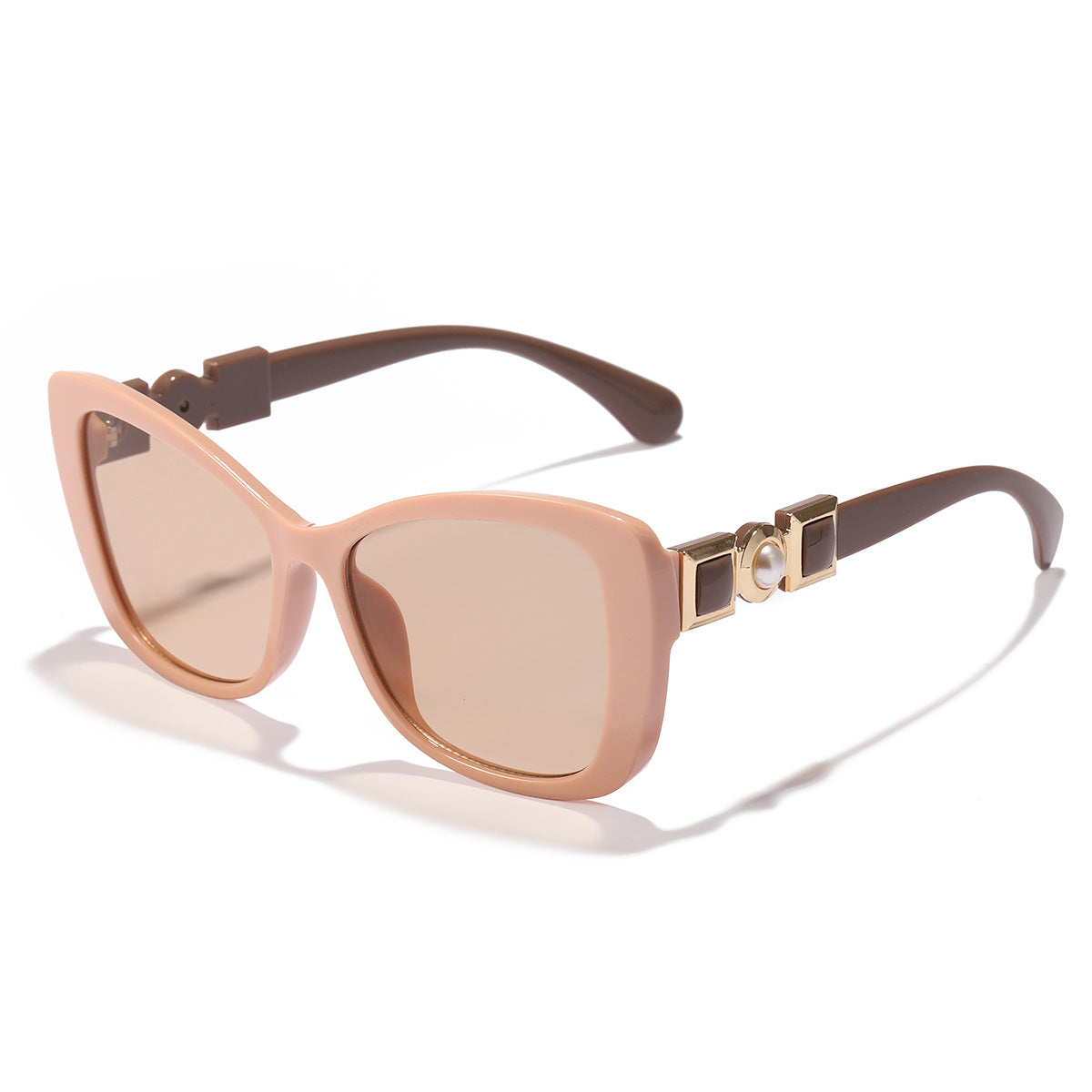 Damen Cat-Eye Sonnenbrille mit eleganter Metallverzierung Brehn