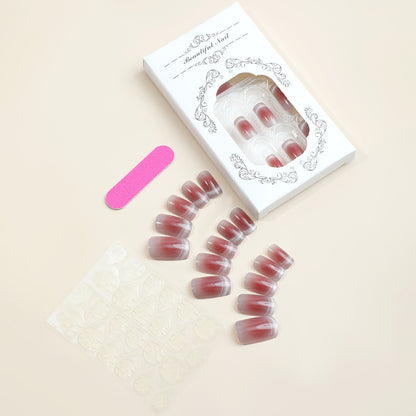 Elegantes Press-On-Nägel-Set mit Farbverlauf-Design Brehn