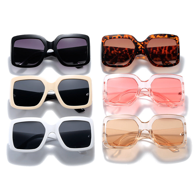 Damen moderne quadratische Sonnenbrille mit verspiegelten Gläsern Brehn