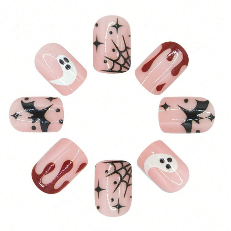 Künstlerische Halloween-Themen Nagelkunst Brehn