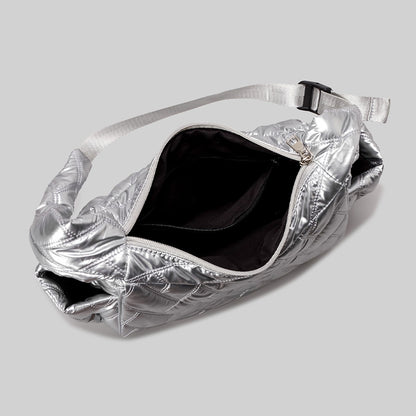Gepolsterte Metallische Handtasche