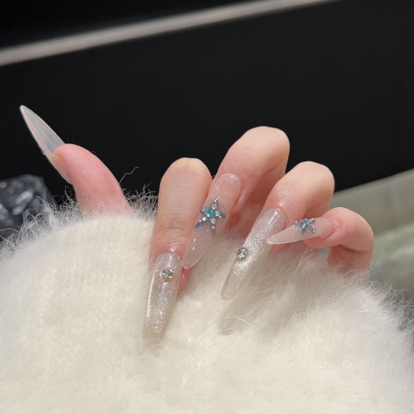 Star-Accent Press-On Nail Art Set Brehn