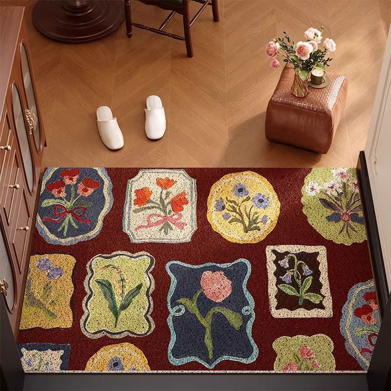 Vintage Floral Pattern Willkommenmatte