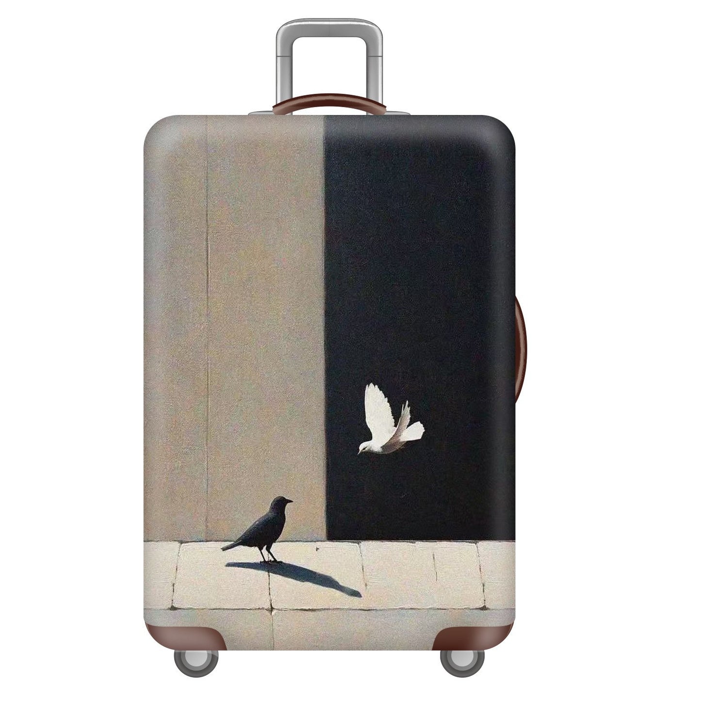 Unisex nan elastische Kofferhülle mit Sternenhimmel-Stadtmotiv, dehnbarer Schutzbezug für Trolley-Reisegepäck Brehn
