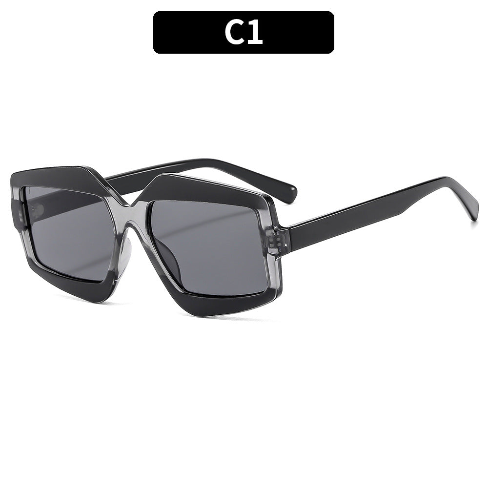 Wagemutige Winkelform Sonnenbrille