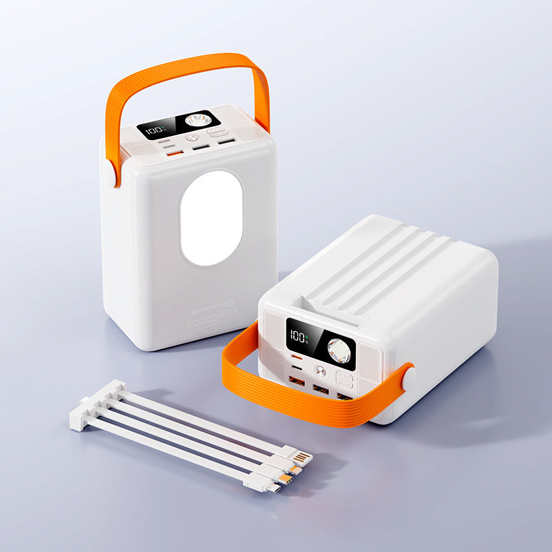 Tragbare Powerbank mit Multifunktionalem Led-Licht und Smart-Ladeanzeige Brehn