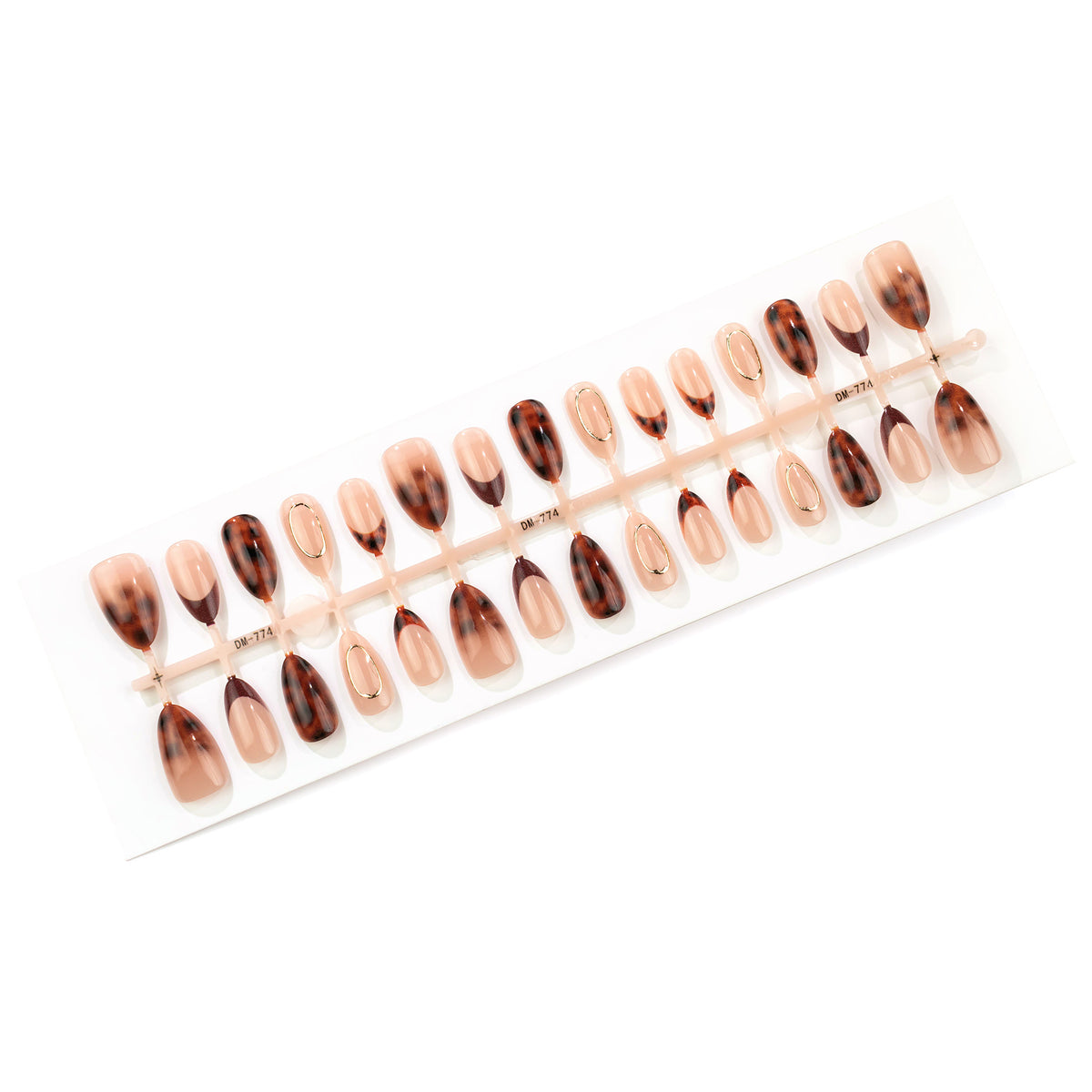 Künstlerische French Tip Druck-Nägel