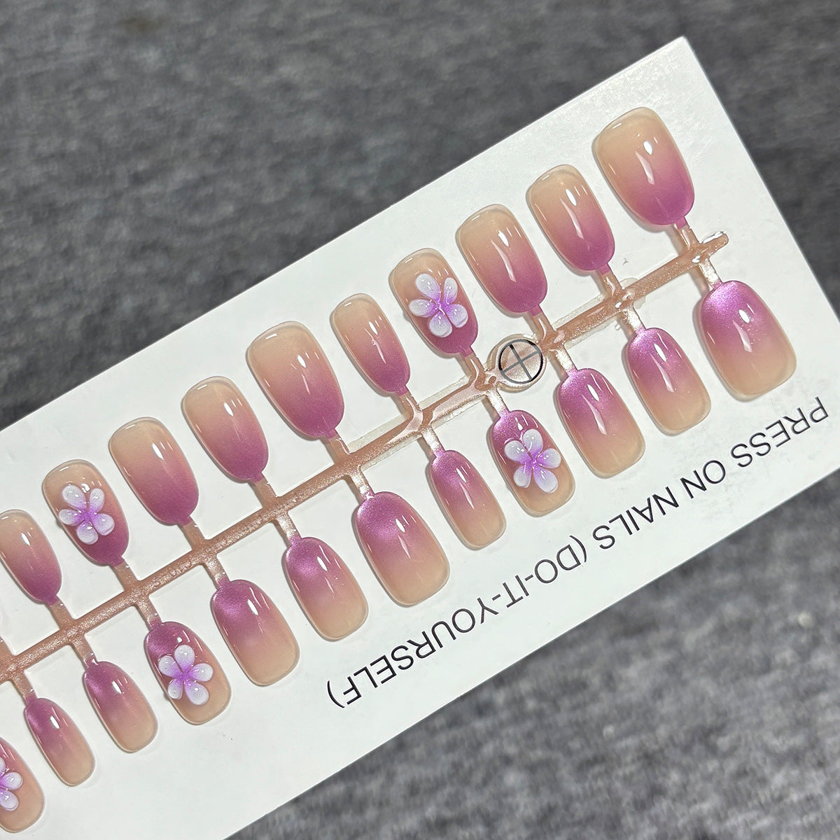 Floral Gradient Press-On Nail Set Brehn