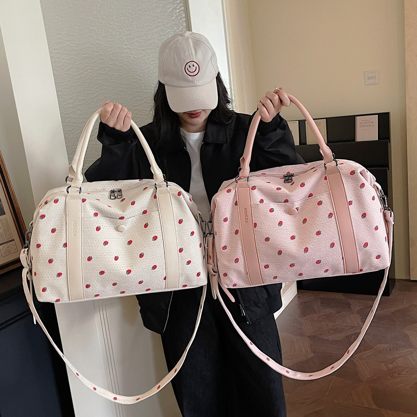 Stylische gesteppte Wochenend-Duffle-Bag Brehn