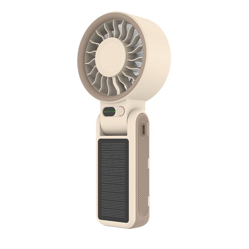 Unisex Portable Rechargeable Handheld Fan with Solar Charging Brehn