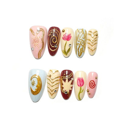 Artisanaler Press-On Nagel Satz
