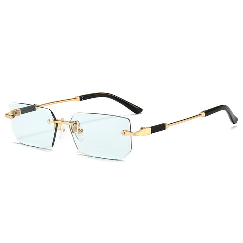 Damen elegante und modische Sonnenbrille mit transparentem Rahmen Brehn