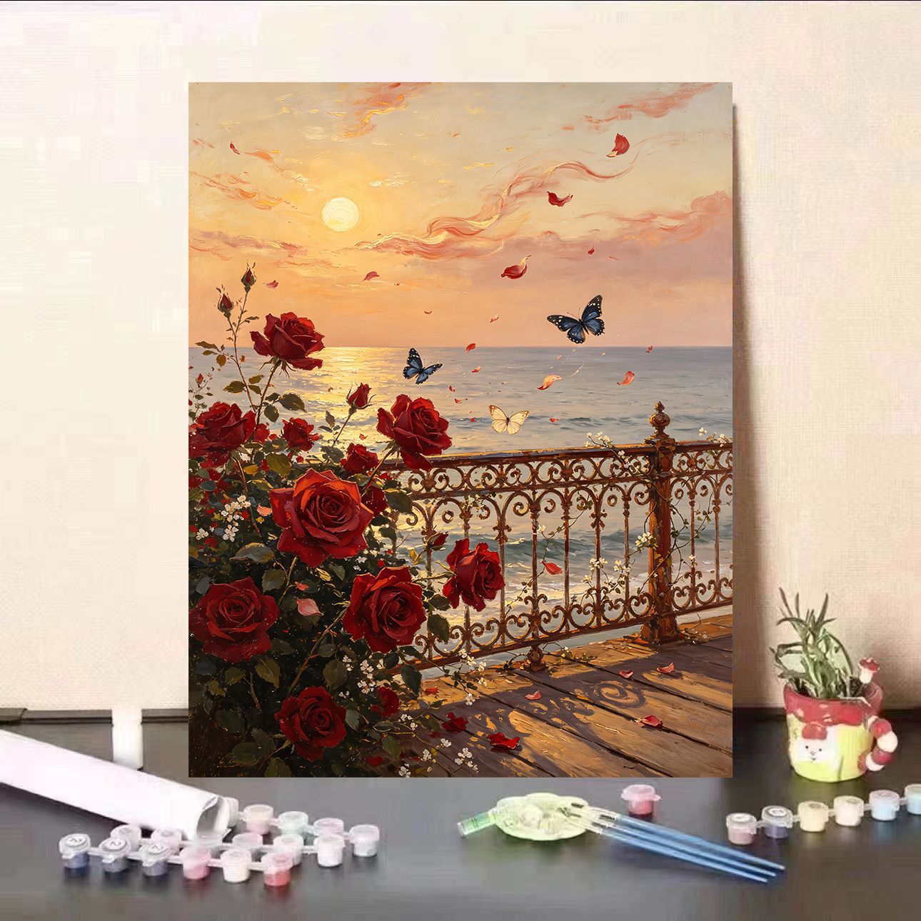 DIY Floral Landscape Malen nach Zahlen Kit Brehn