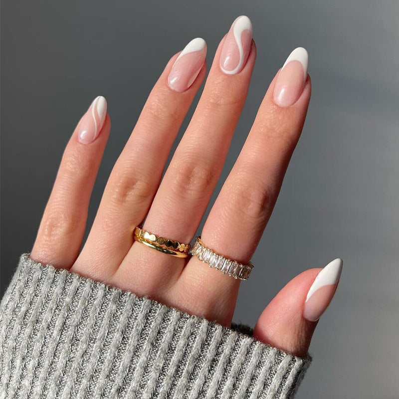 Glamouröse Glitzer-Stiletto Press-On Nägel Brehn