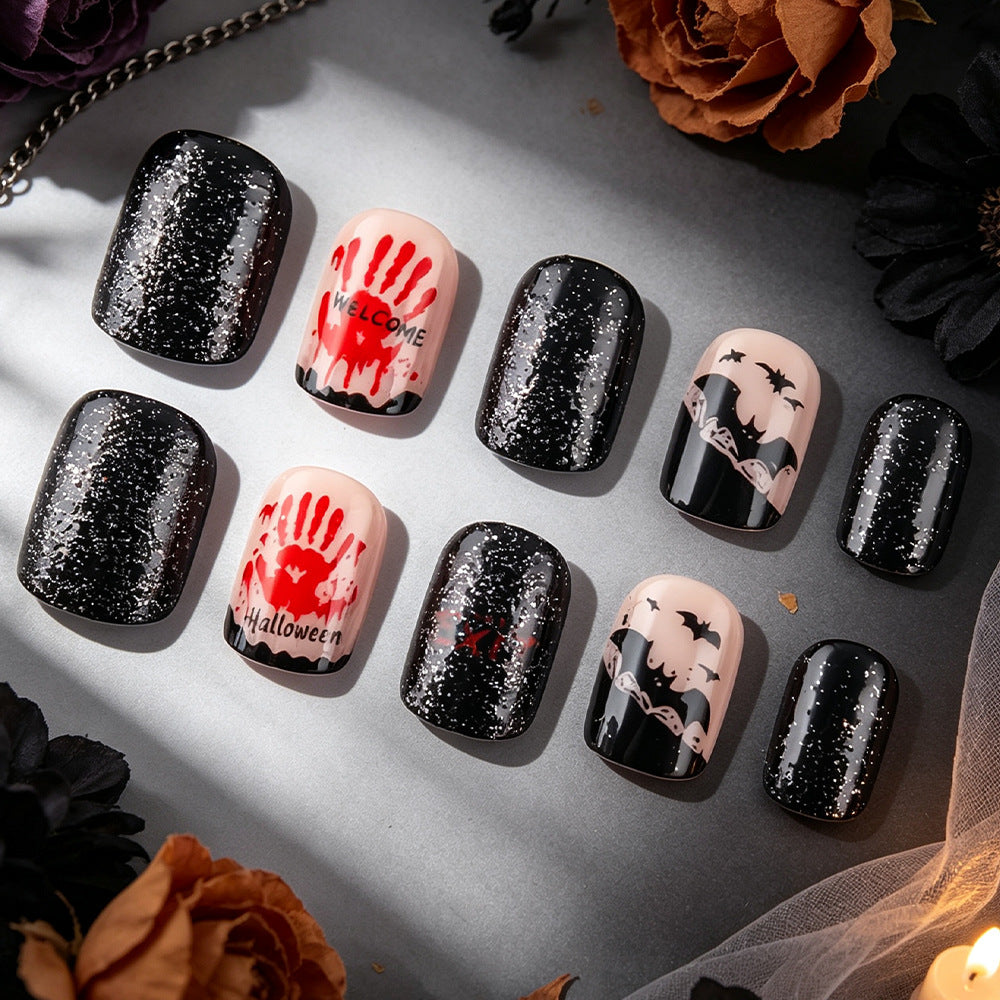 Halloween-Themen Press-On Nail Art Brehn 1787542716