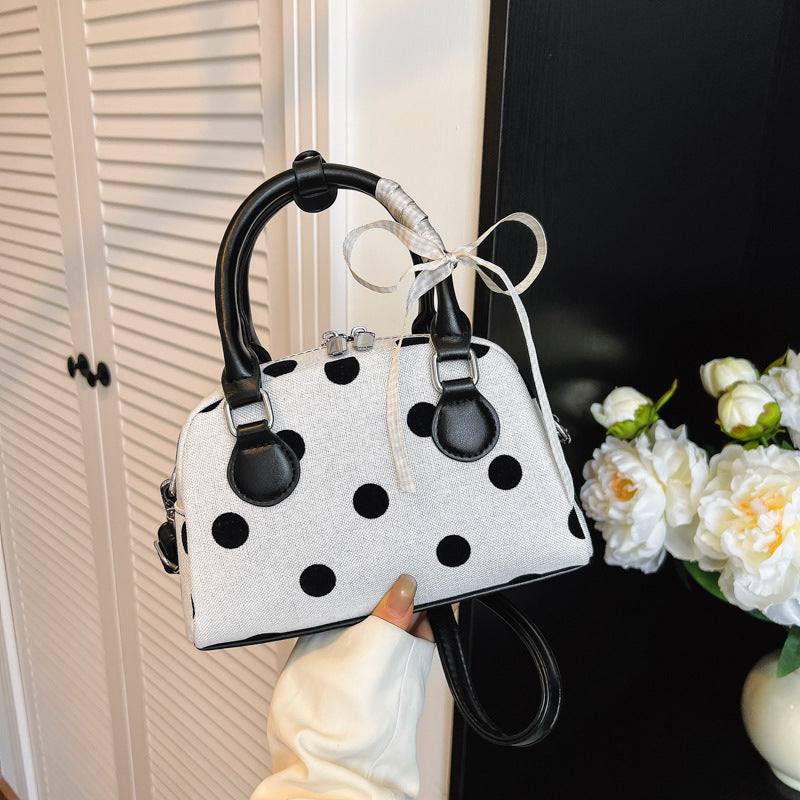 Verspielte Polka-Dot-Mini-Handtasche Brehn