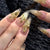 Blumeninspiriertes Press-On Nail Set Brehn