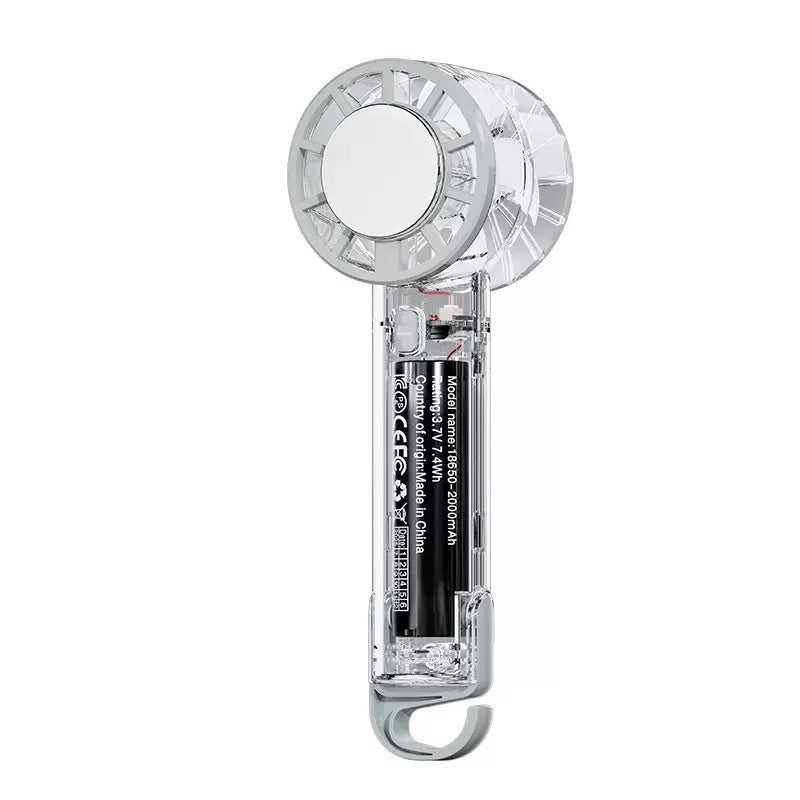 Unisex Transparent Wiederaufladbarer Handventilator Brehn