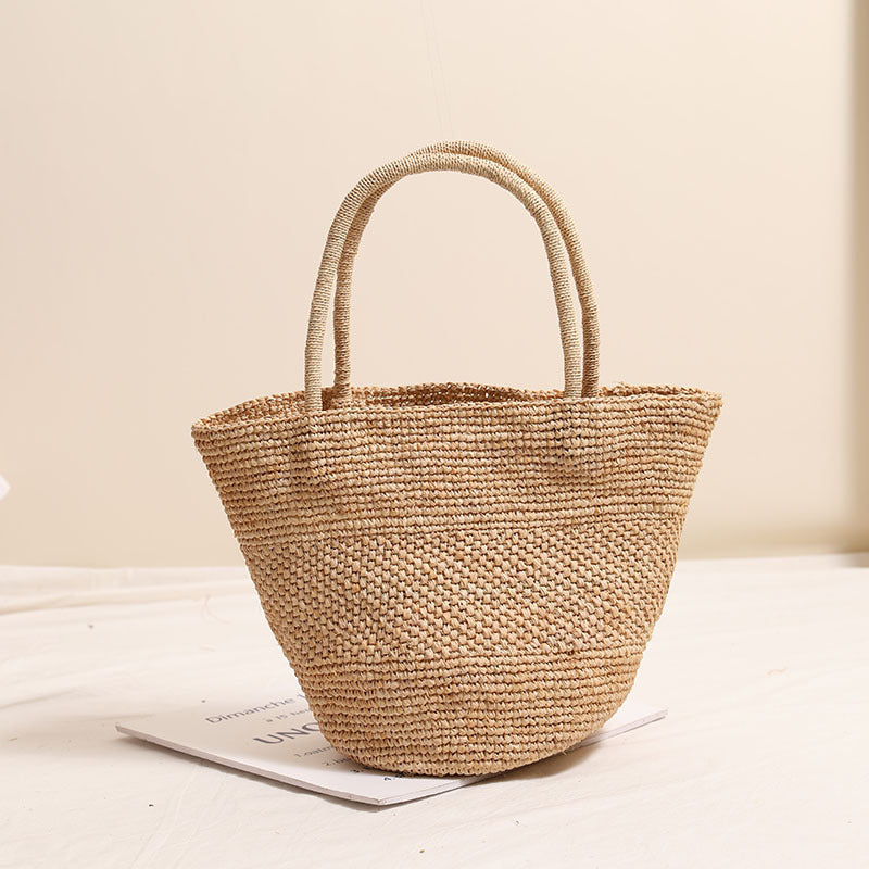 Damen Handgefertigte Basttasche im modernen Stil Brehn