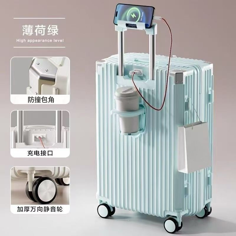 Hartschalen Trolley Mit Integriertem Usb-Anschluss Und Innovativem Stauraum Brehn