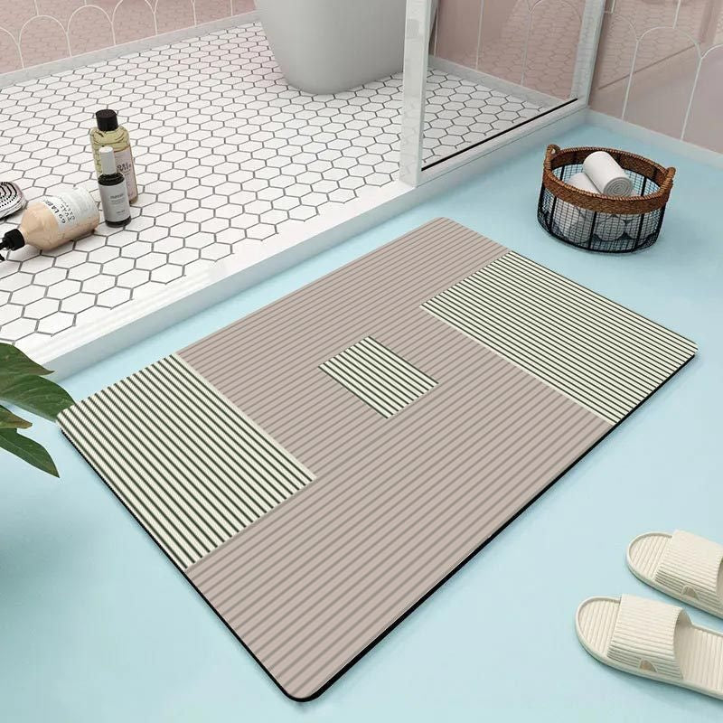 Abstrakte Florale Badezimmermatte