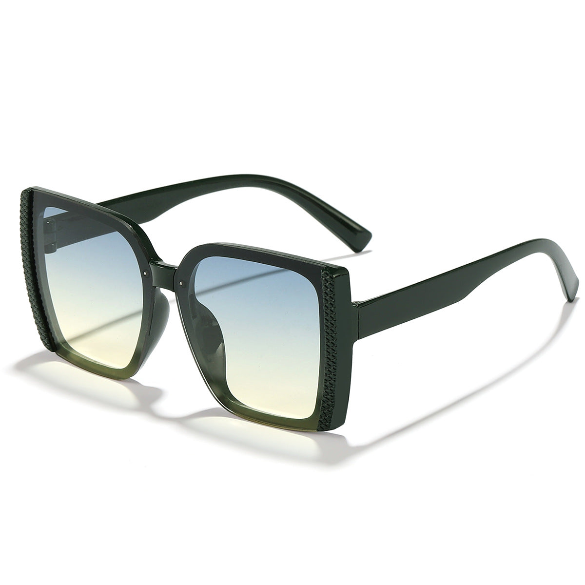 Damen Mode-Sonnenbrille im modernen Leopardenmuster mit Glamour-Elementen Brehn