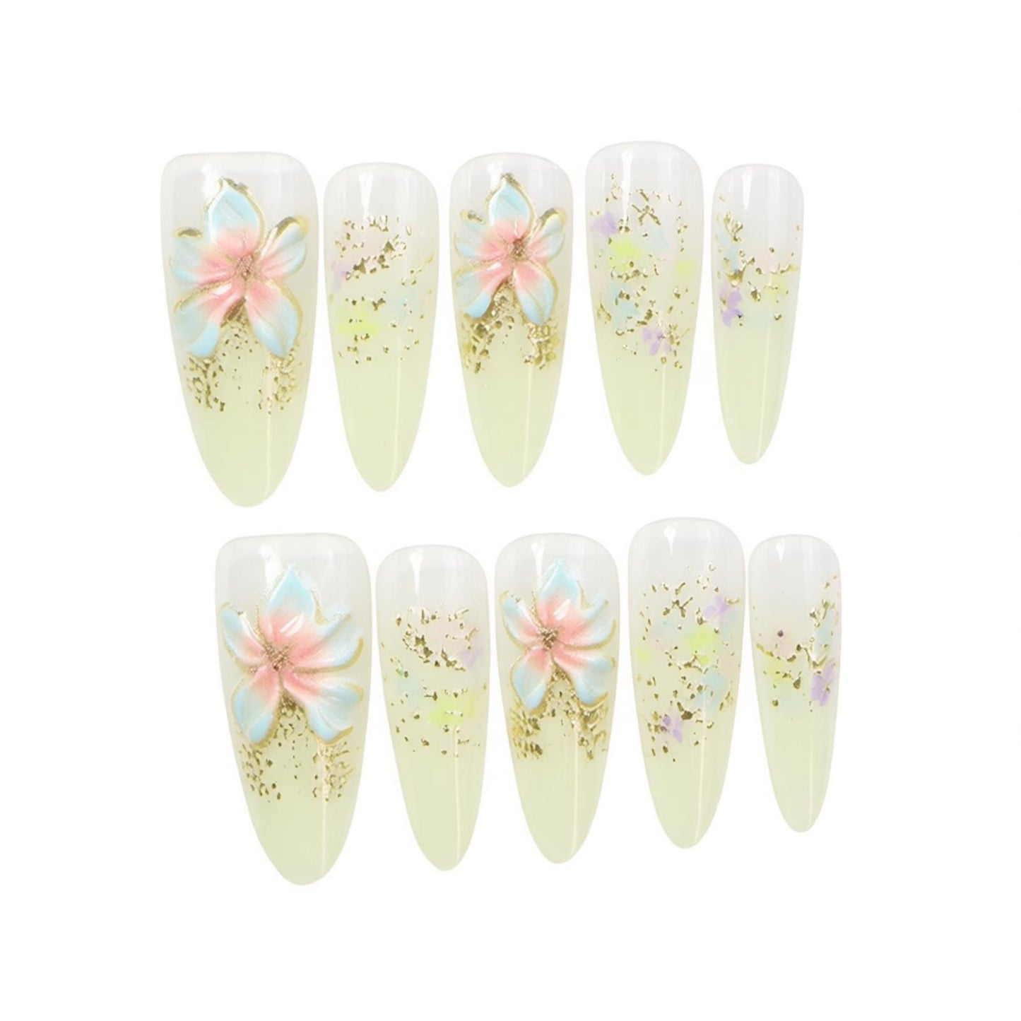 Florales Design Nagelkunst Brehn