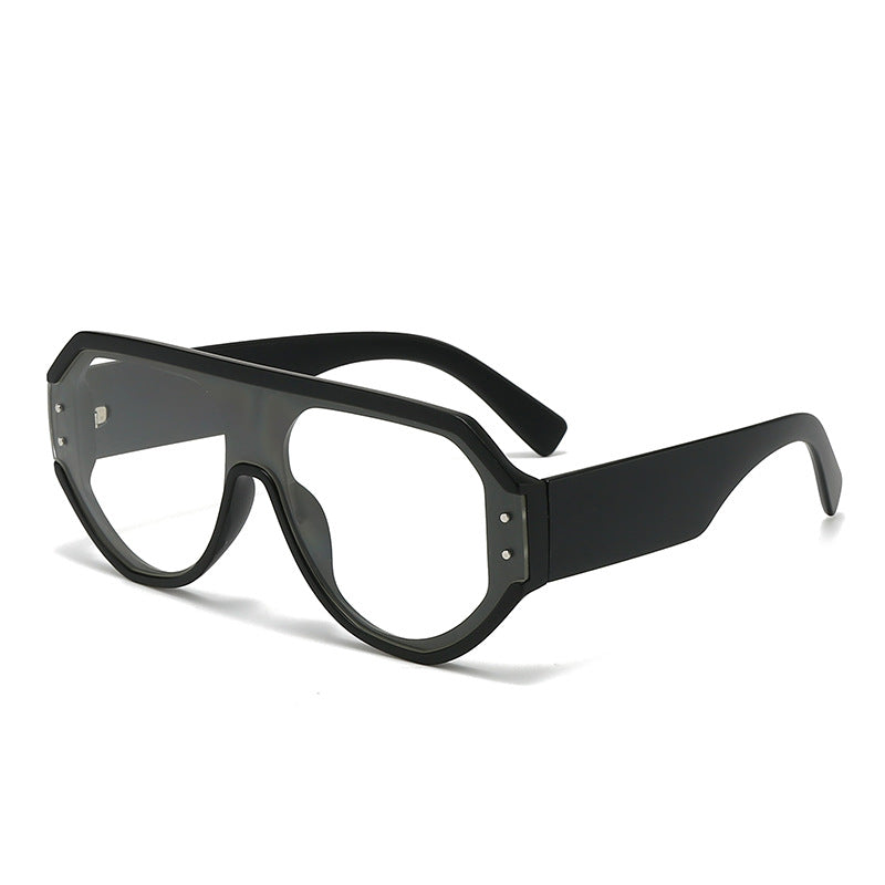 Damen modische oversized Sonnenbrille mit breitem Rahmen Brehn