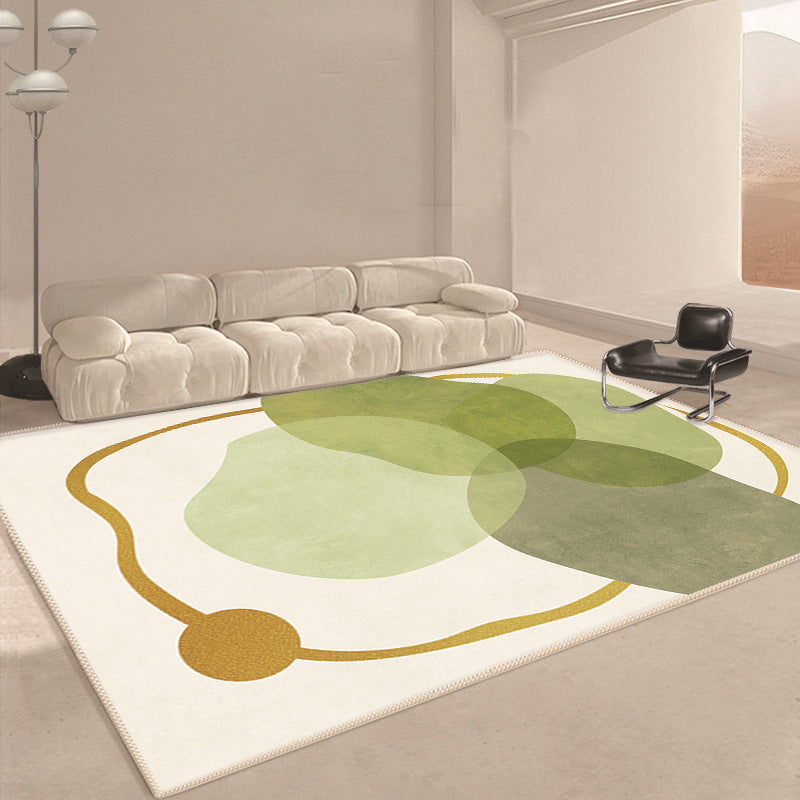 Moderner geometrischer floraler Bereichsteppich Brehn