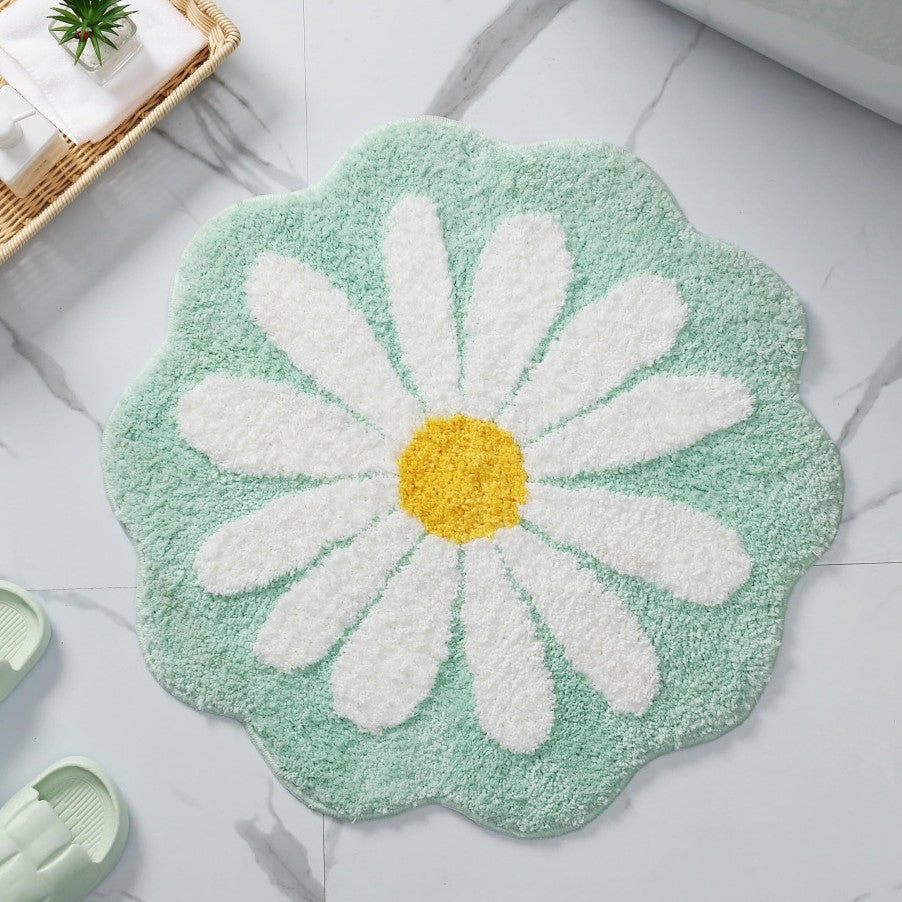 Florale Form Badmatte
