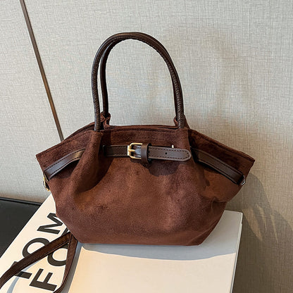 Faux Wildleder Handtasche