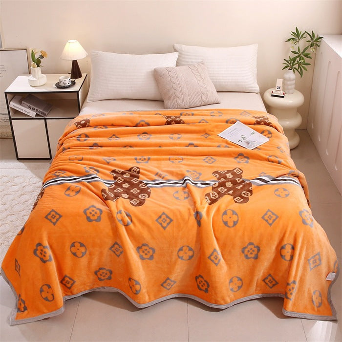 Damen weiche Plüsch-Decke mit verspieltem Design Brehn