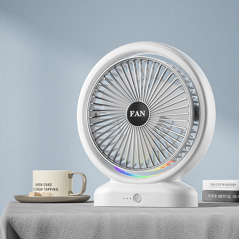 Unisex Portabler Luftzirkulationsventilator mit LED-Ambientebeleuchtung Brehn