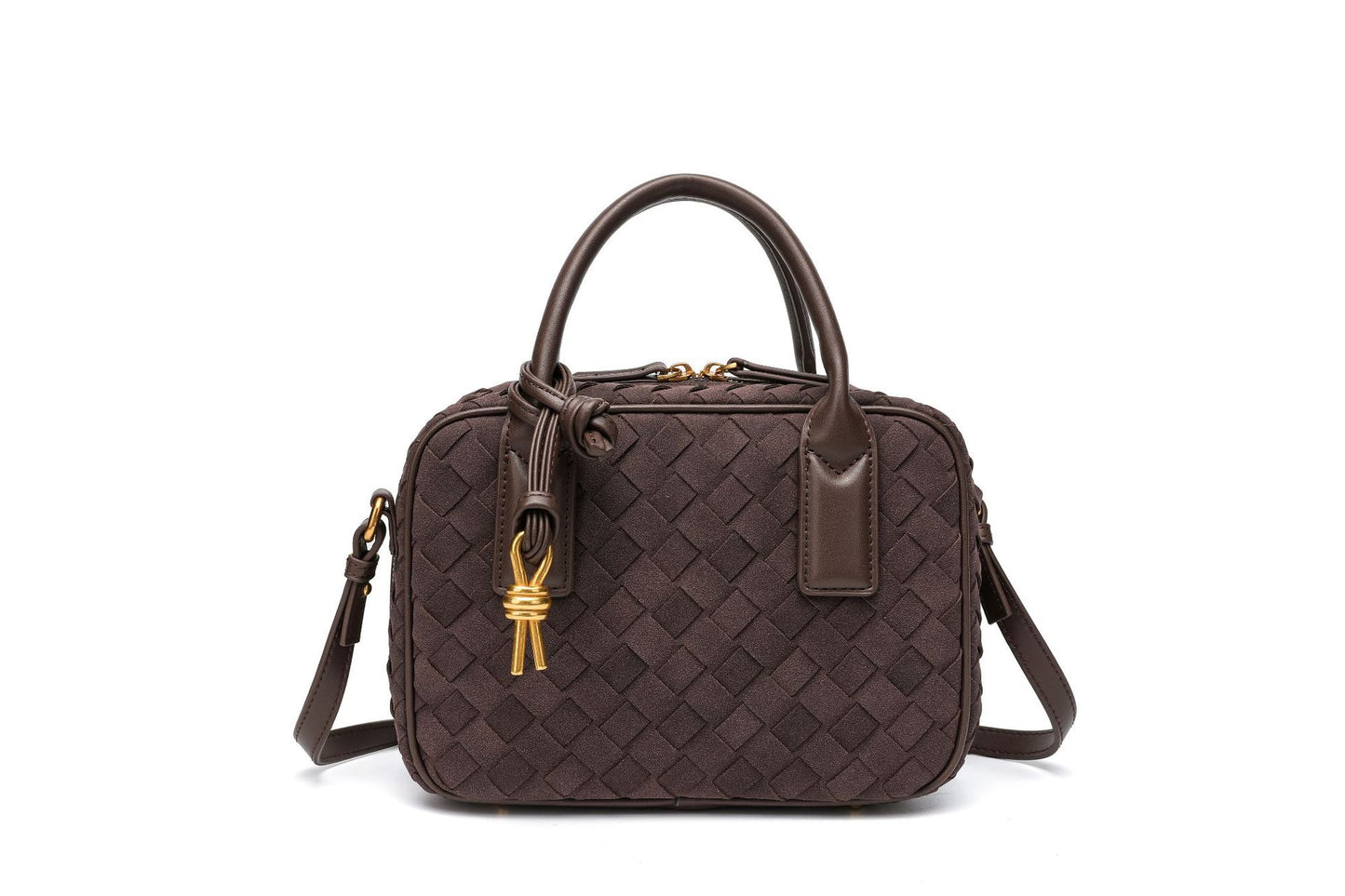 Texturierte Leder Boutique-Handtasche Brehn