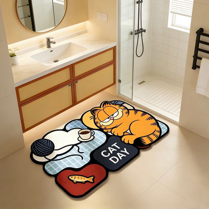 Cartoon-Katzen-Themen-Toiletten-Badezimmermatte