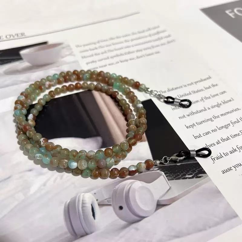 Perlenbrille Kette mit robusten Clips Brehn