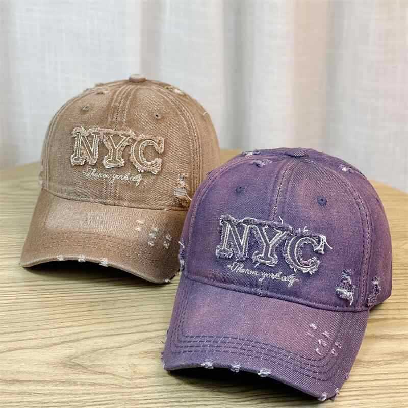 Damen Destroyed Mode Baseball Cap Brehn
