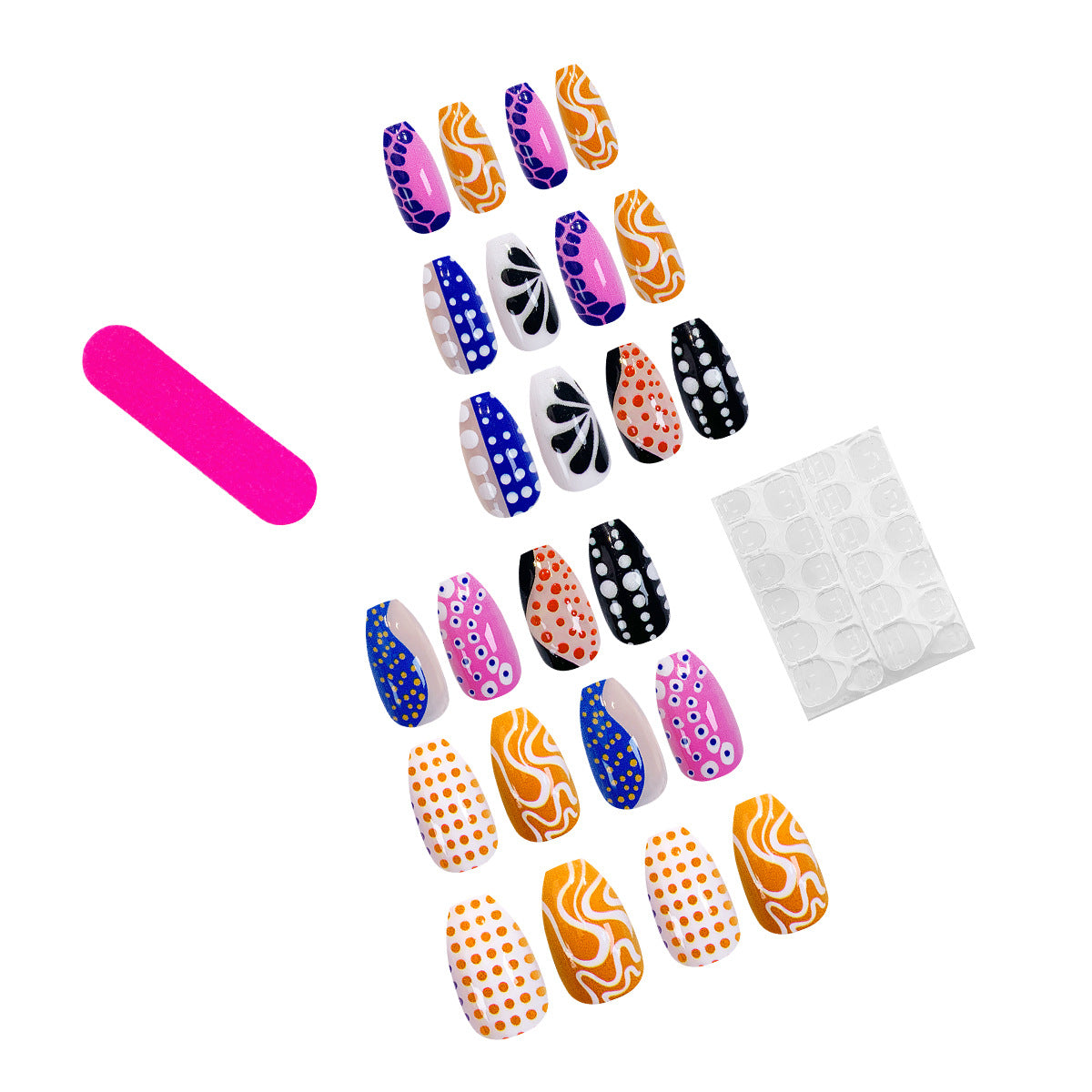 Kreative Nail Art mit verschiedenen Mustern Brehn