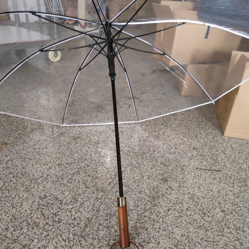Damen Transparenter Schirm mit ergonomischem Griff Brehn