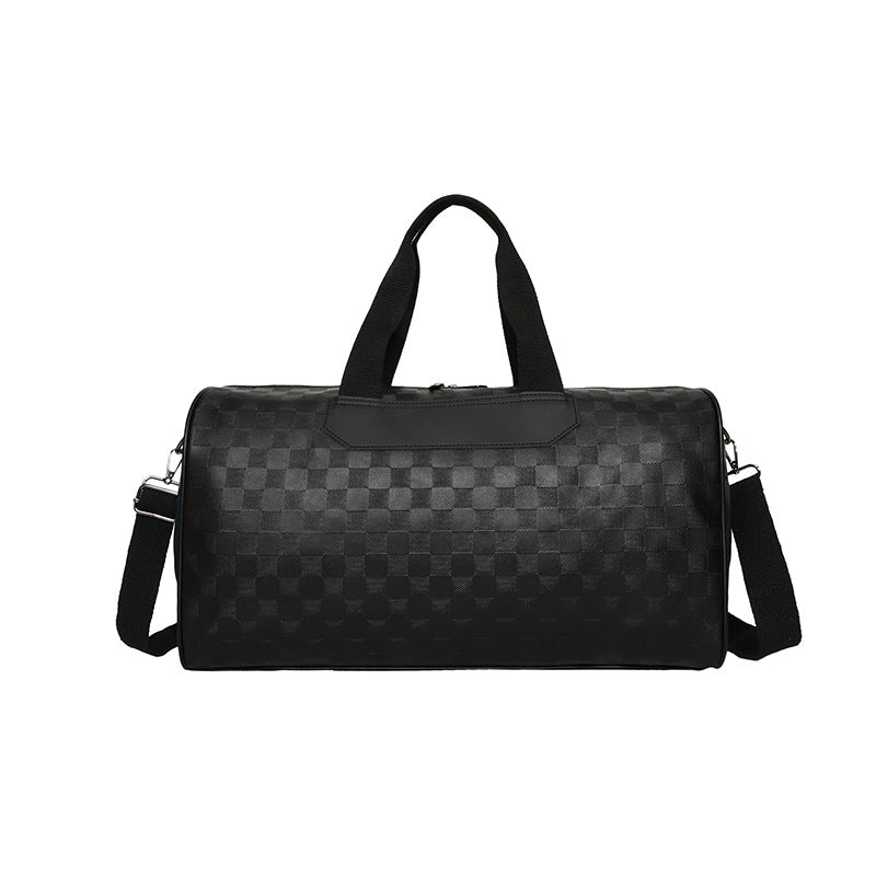 Elegante Reisetasche Aus Robustem Kunstleder mit Krokomuster Brehn