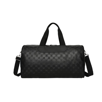 Elegante Reisetasche Aus Robustem Kunstleder mit Krokomuster Brehn