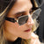 Damen hexagonale Sonnenbrille mit elegantem Metallrahmen und schützenden Gläsern Brehn