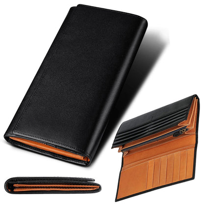 Geräumige Multi-Compartment Leder Brieftasche Brehn