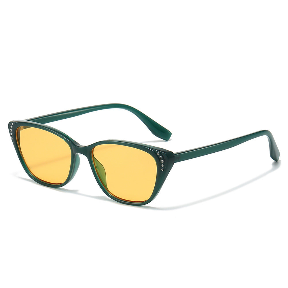 Statement Cat-Eye Sonnenbrille mit Strass-Akzenten Brehn