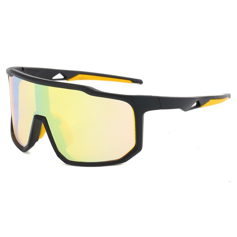 Damen Sportliche Rennsonnenbrille mit breitem Sichtfeld und modernen verspiegelten Gläsern Brehn