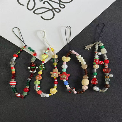Festive Beaded Charm Handy Lanyard Brehn