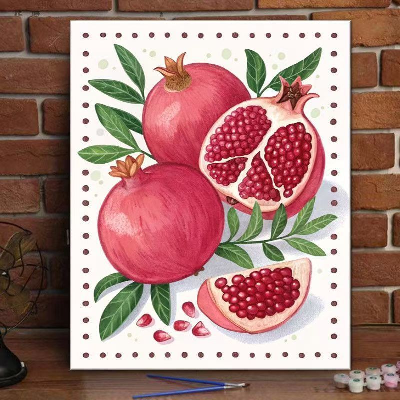 Pfirsichblüte dekorativer Leinwand-Kunstdruck Brehn