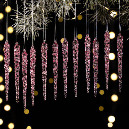 Dekorative Weihnachtsbaumanhänger in Eiszapfen-Form Brehn