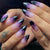 Künstlerisches Press-On Nagel-Set mit lavendelfarbenem Ombre-Design Brehn